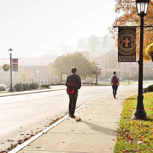 Students on campus